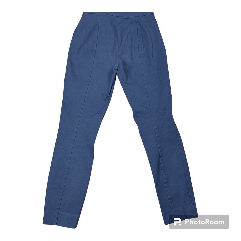 Everlane grey pull on skinny pants business casual mid-rise cotton trousers sz 2